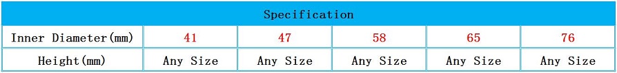 Size for Ceylon Cinnamon Spice Paper Tube with Black Shaker Top