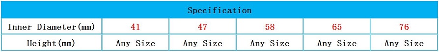 Size for Fruit and Vegetable Detergent Paper Packaging Tube