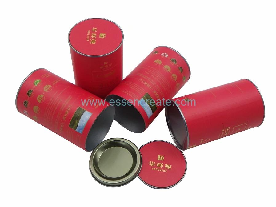 Paper Cans with Insert Tin End