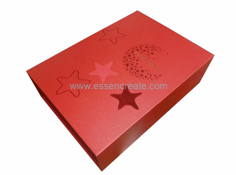 Foldable Two Wine Bottles Packaging Cardboard Gift Box