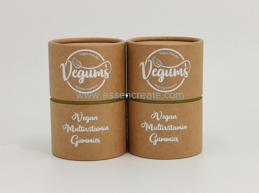 Capsules Packing Paper Tube Round Box