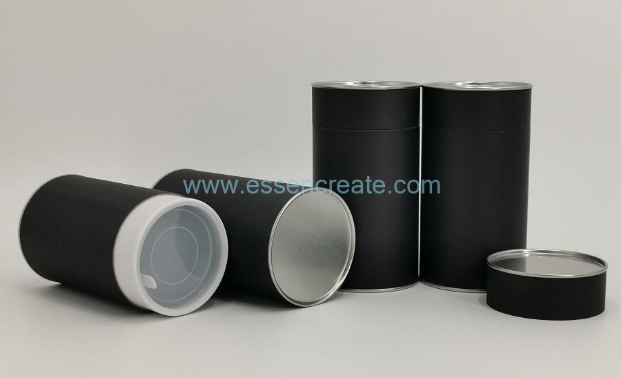 Tea Packing Black Paper Tube