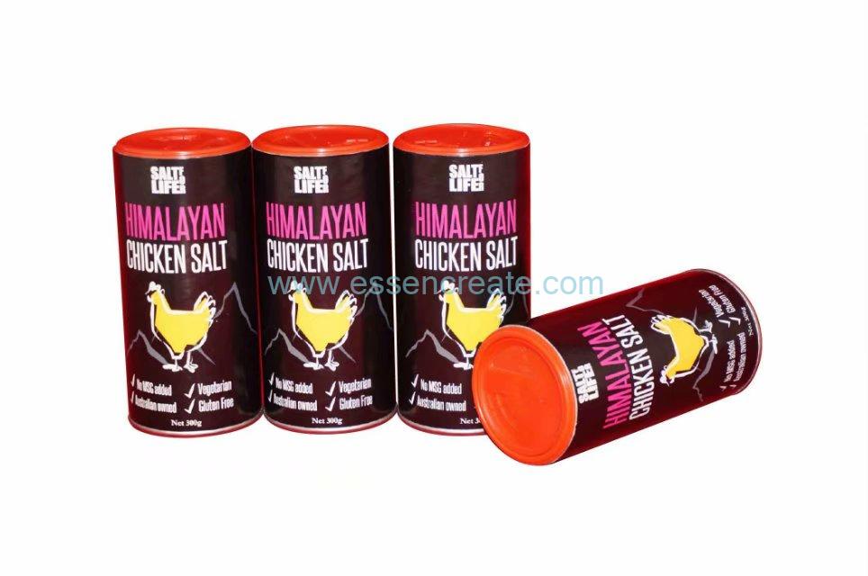 Himalayan Chicken Salt Dispenser Paper Tube Packaging Canister