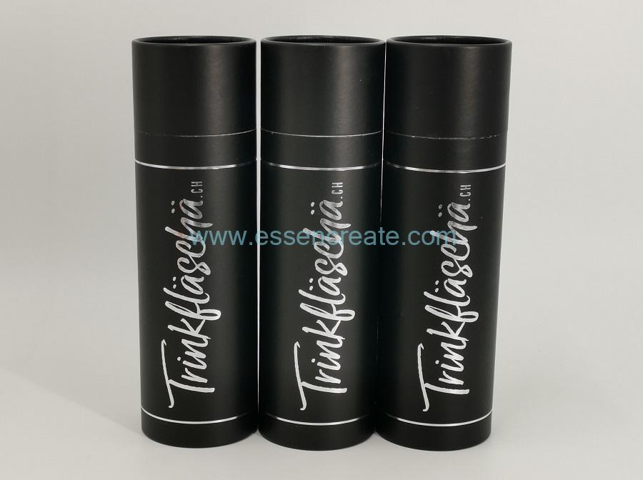 Silver Hot Stamping Cylinder Black Tube