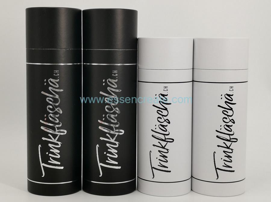 Black White Rolled Edge Tube Packaging