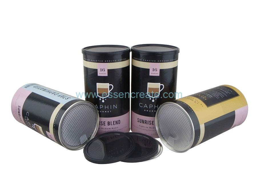 Aluminum Foil Easy Peel Off Design Coffee Cans