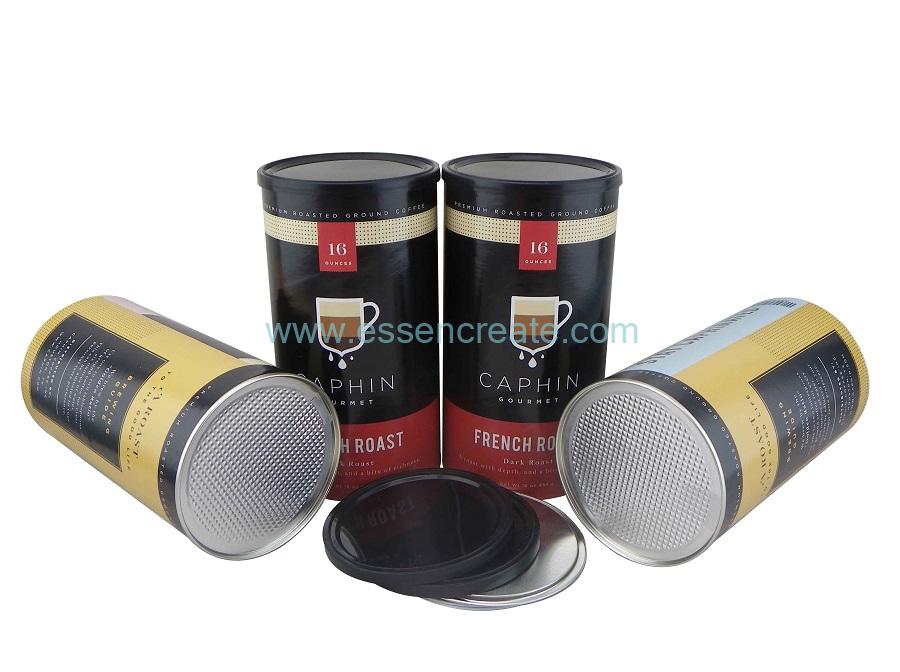 Coffee Packaging Food Grade Paper Tube Can Box