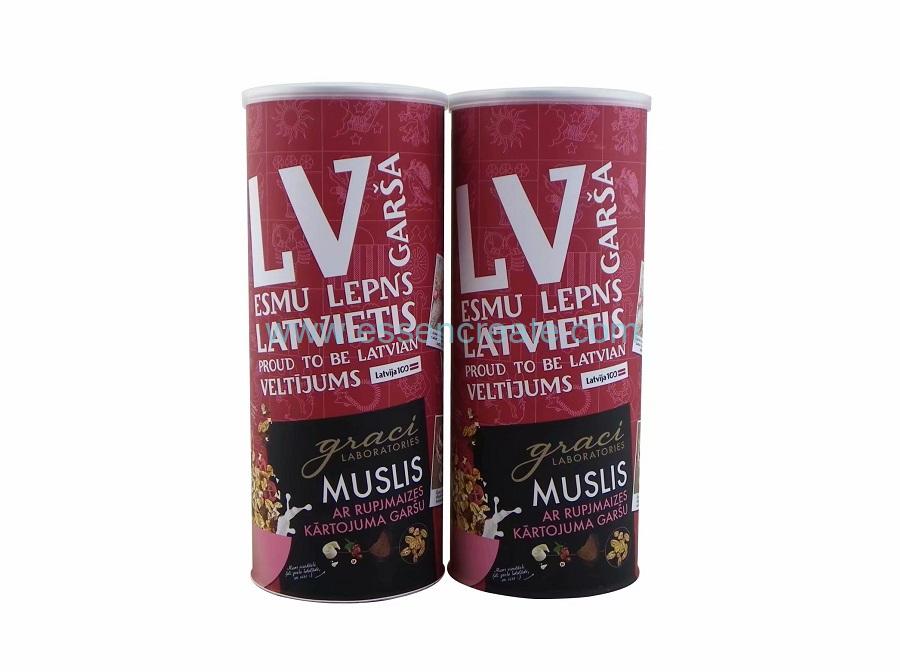 Muesli Packaging Food Grade Box Round Paper Tube