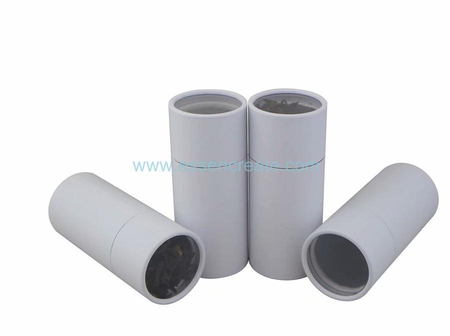 White Paper Tube with window