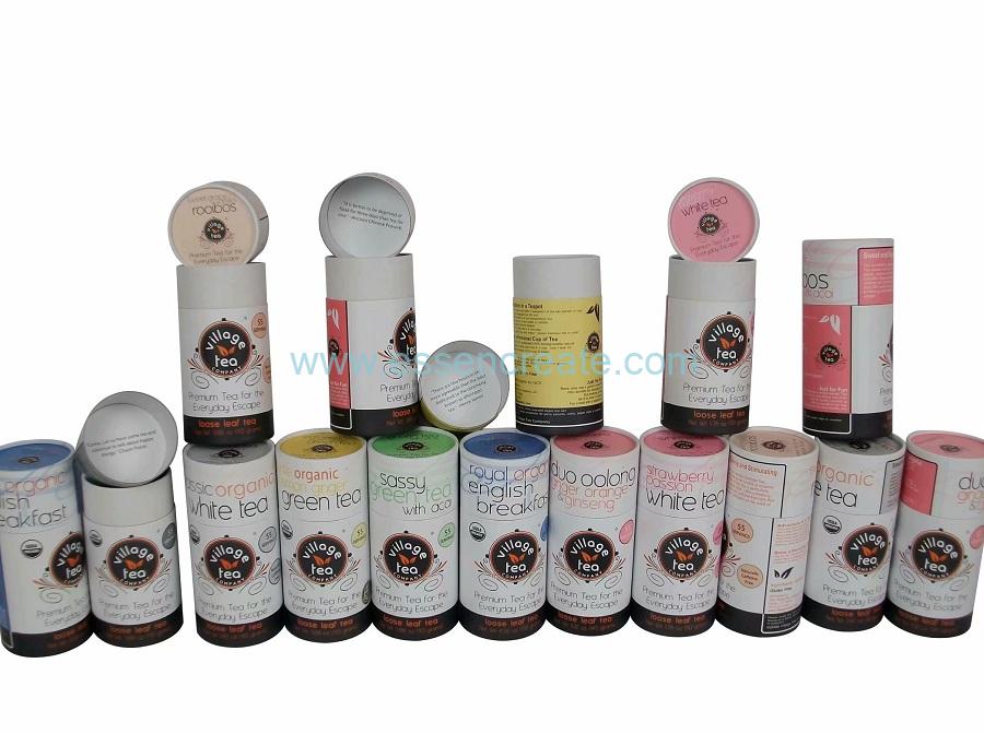 Rolled Edge Tea Packaging Paper Tube