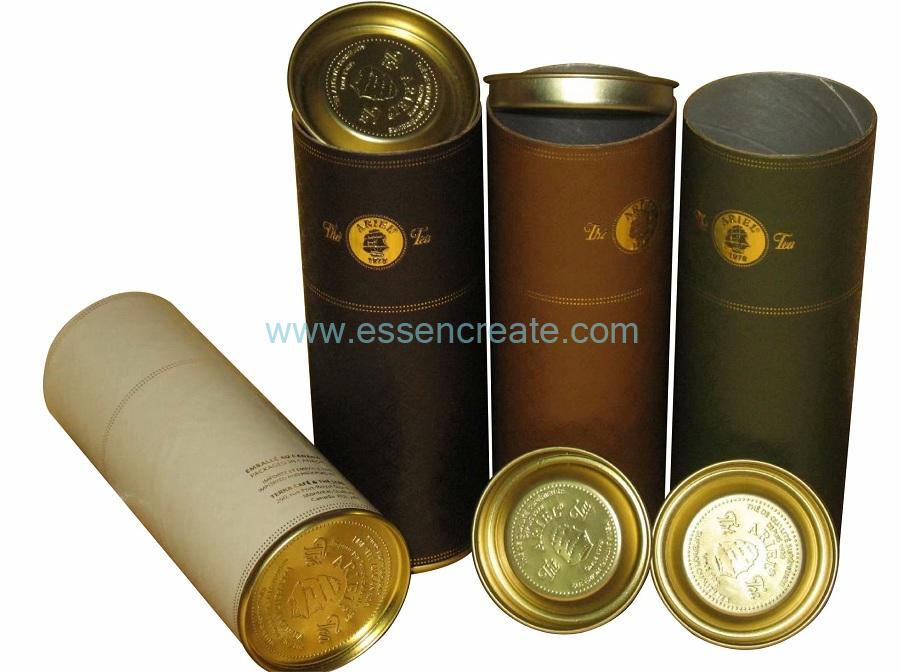 Embossing Logo Metal Tin XO Wine Paper Tube