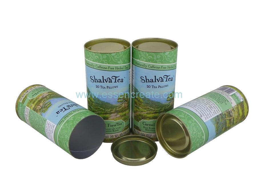 Blend Tea Pillows Moisture Proof Packaging Paper Tube 