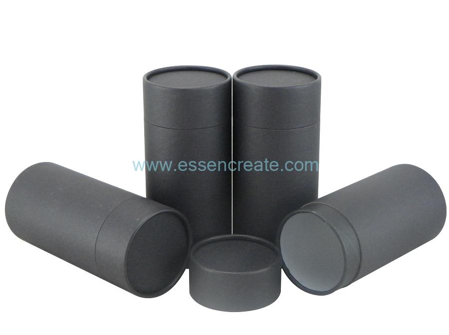 Cardboard Rolled Edge Black Special Fancy Paper Tube