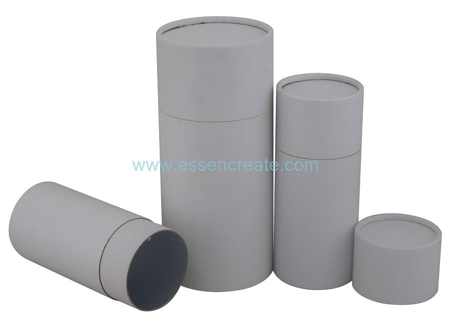 White Inner Straight Rolled Edge Packing Paper Tube