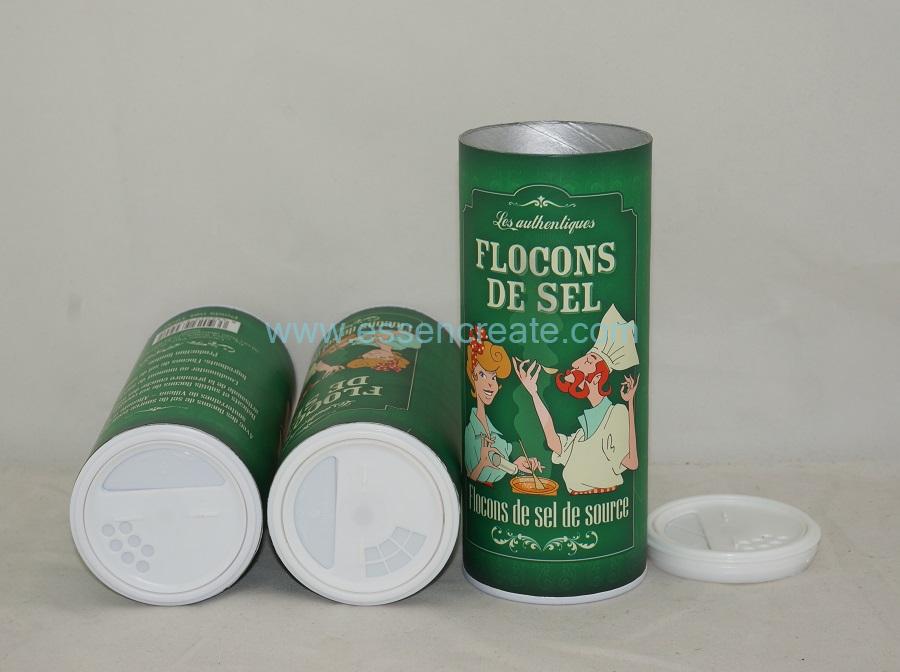 Salt Cans Spice Packaging Paper Tube Condiment Canister