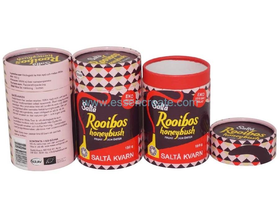 Rolled Edge Salta Rooibos Honeybush Tea Paper Tube 