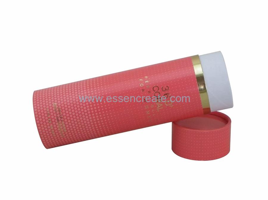 Eco-friendly Fragrance Bottle Packaging Tube Cardboard Round Box