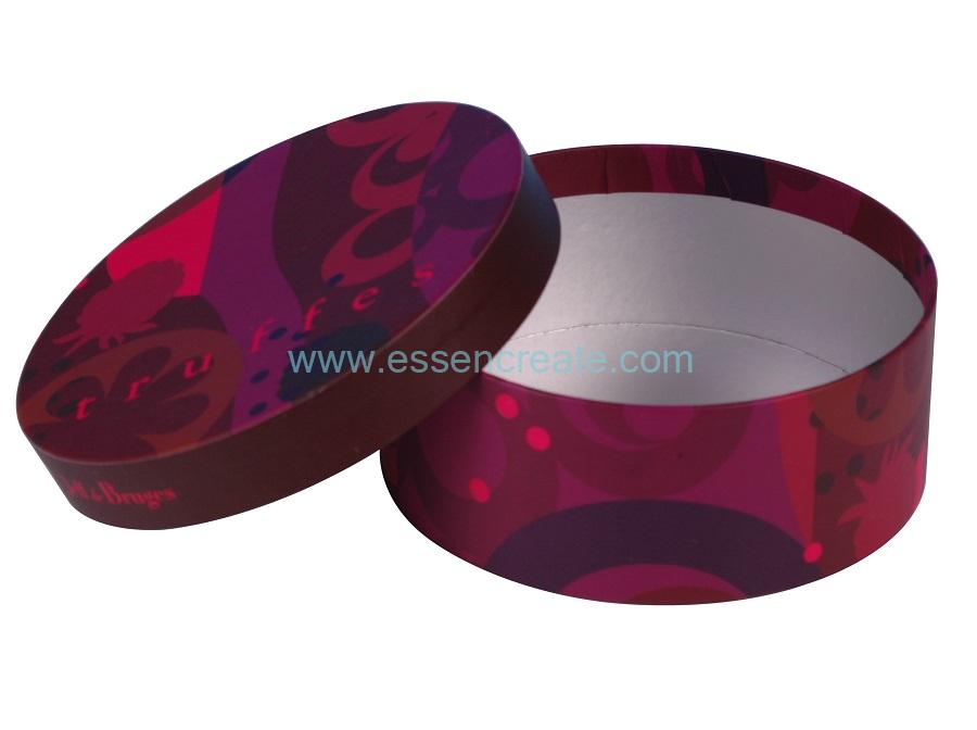 Luxury Round Hat Gift Box with Aluminum Film