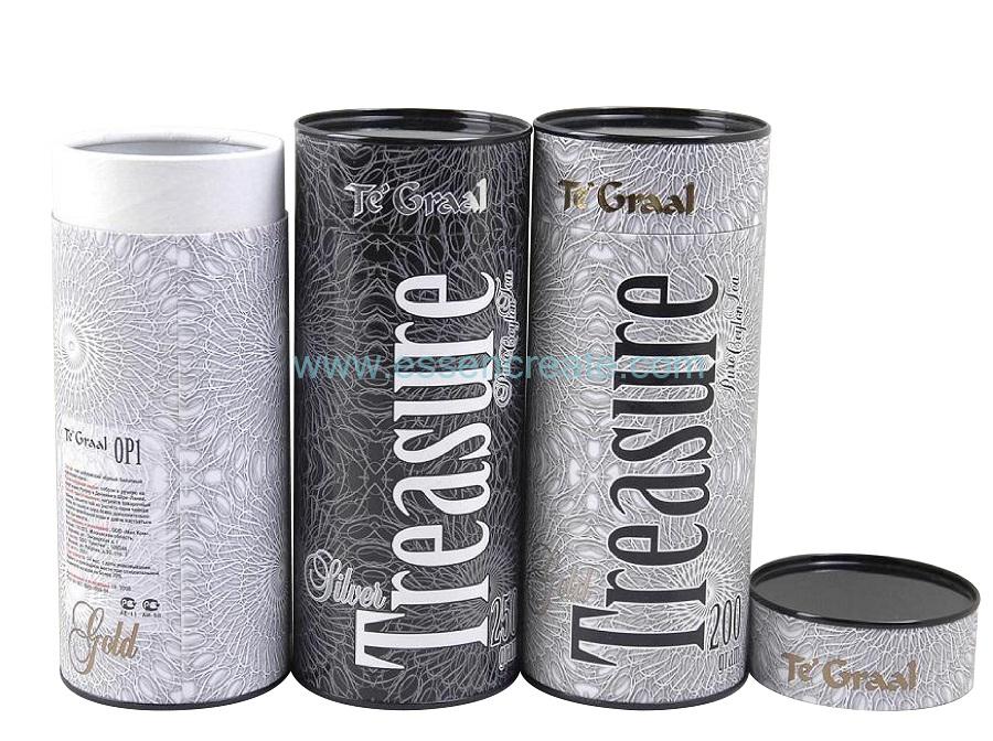 China Custom Tea Powder Ball Packaging Paper Tube 