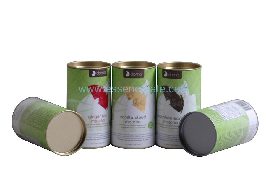 Matcha Tea Packaging Paper Canister 