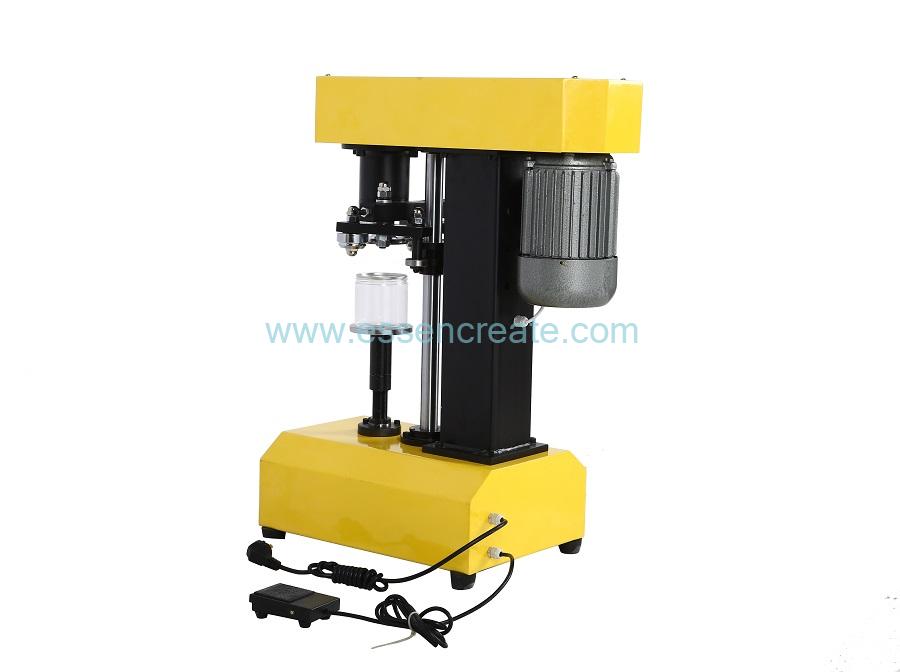 Table Type Electric Manual Can Sealing Machine with Yellow Color