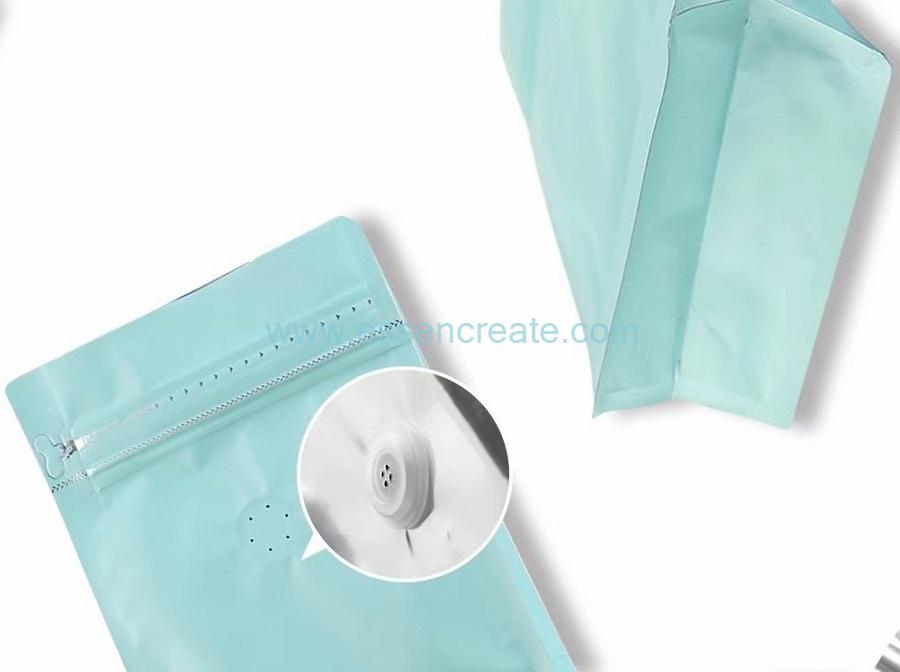 Aluminum Foil Pouch Packaging Bag With Degassing Valve