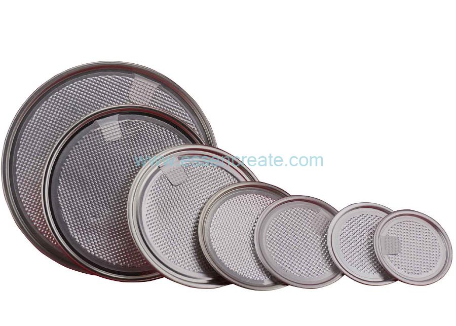 Round Aluminum Foil Easy Peel-off Film Packaging Lids 