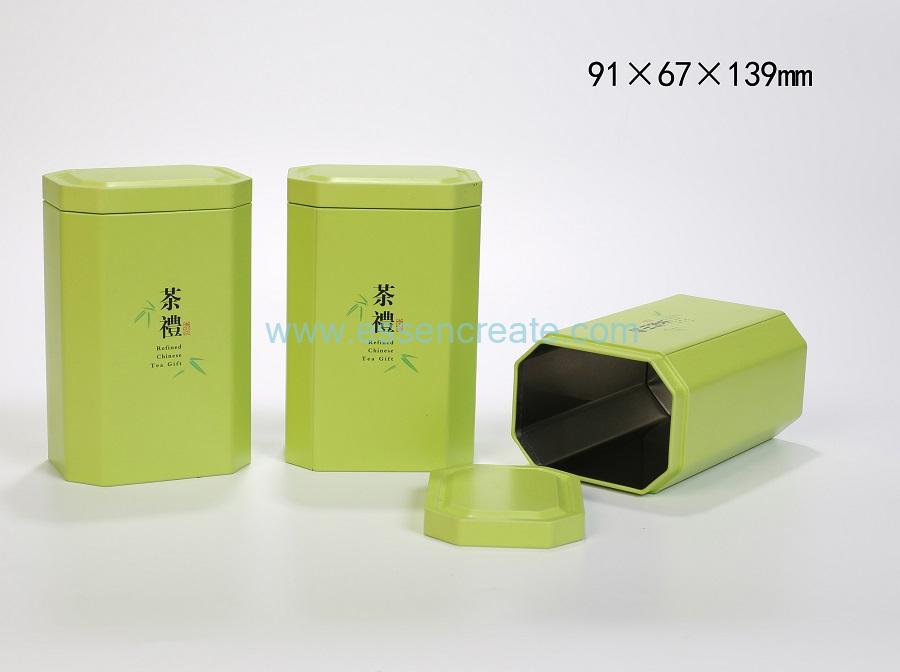 Octagonal Metal Cans Tea Tin Box