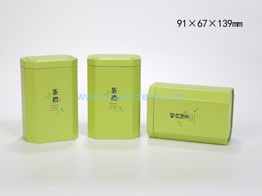 Octagonal Metal Tin