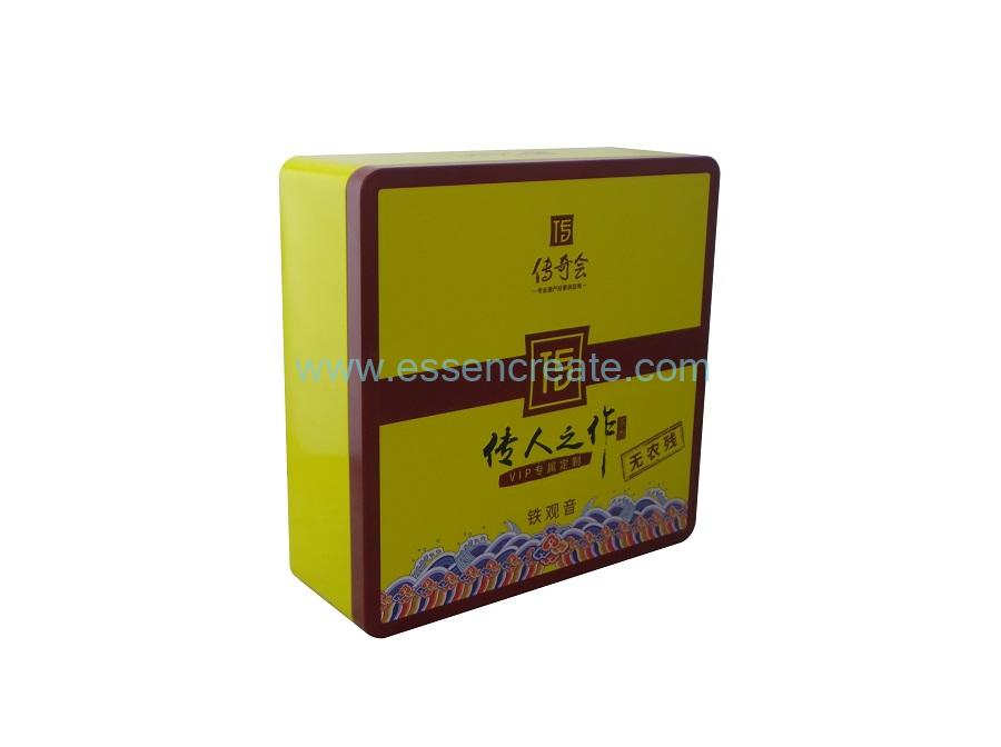 Tea Packaging Two Pieces Metal Tin Box