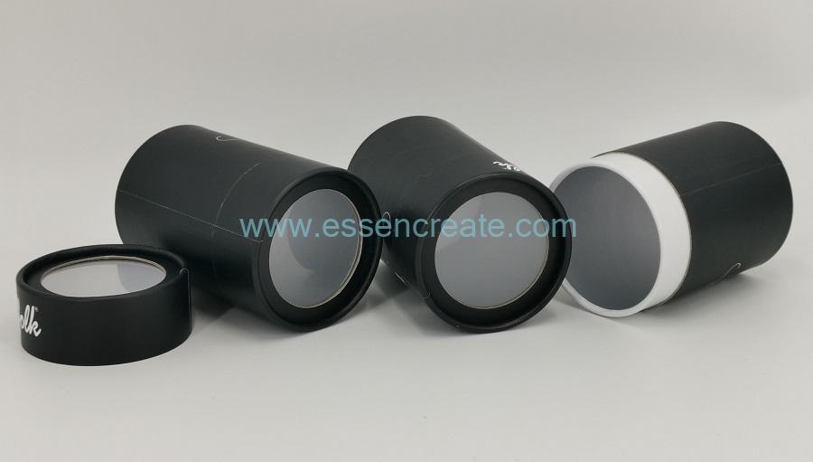 Round Cardboard Tube Packaging with Window