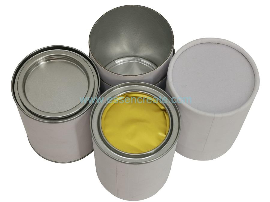 Metal Tin Pry Cover Composite Paper Cans