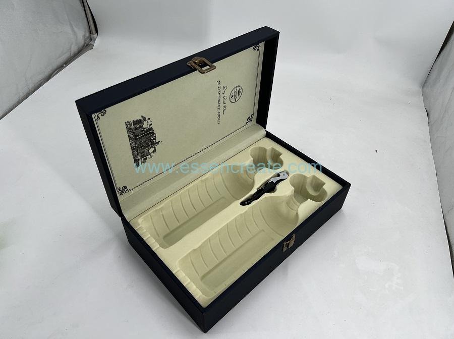 Two Wines Packaging Leather Gift Box