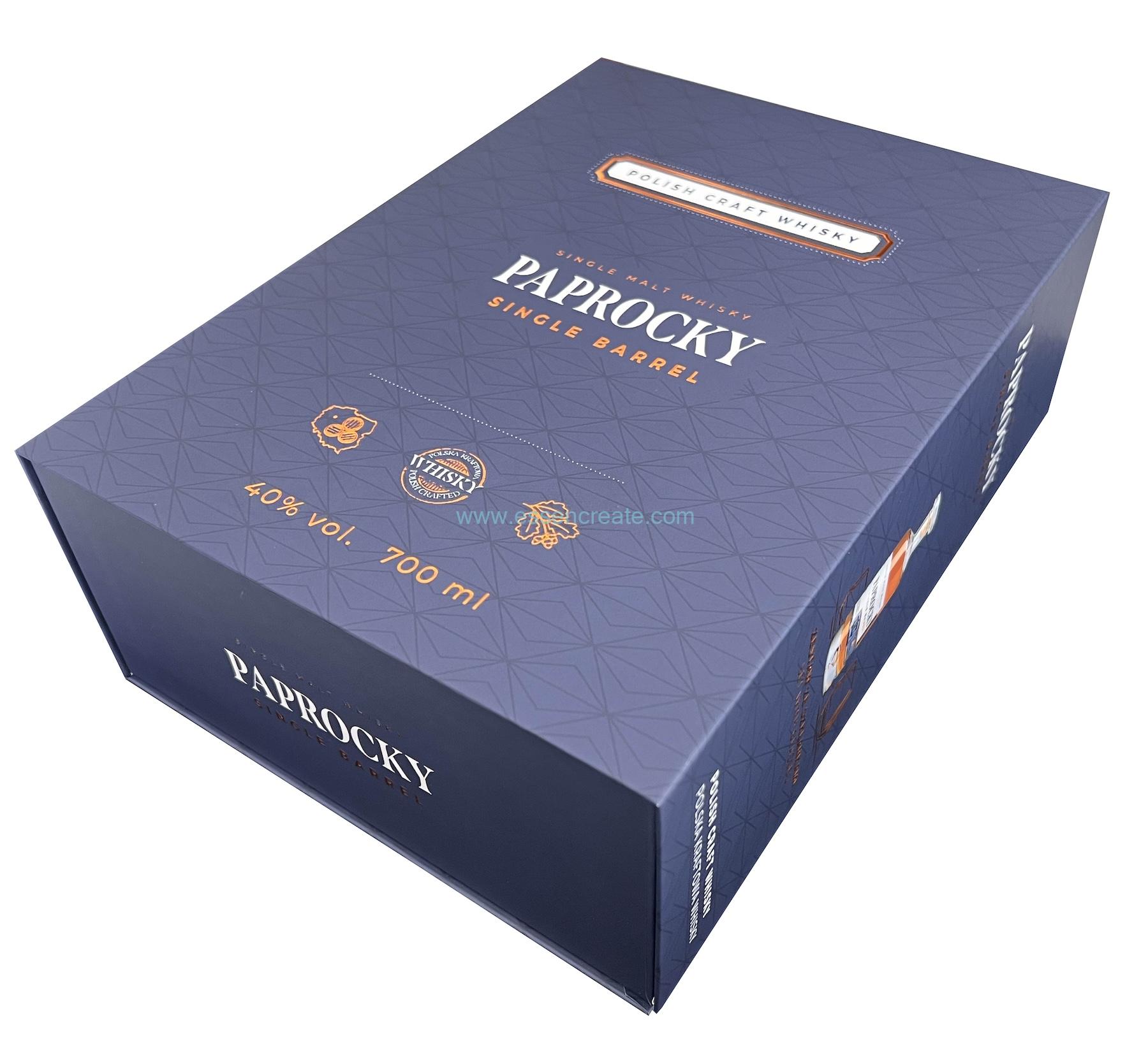 Clamshell Whisky Packaging Gift Box