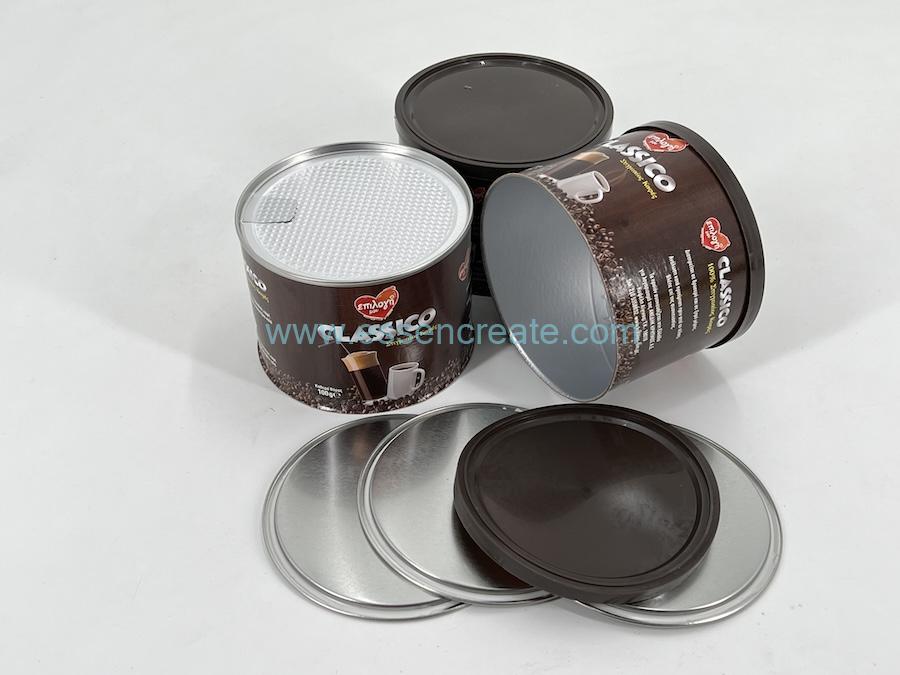 Composite Cafe Packaging Paper Canister