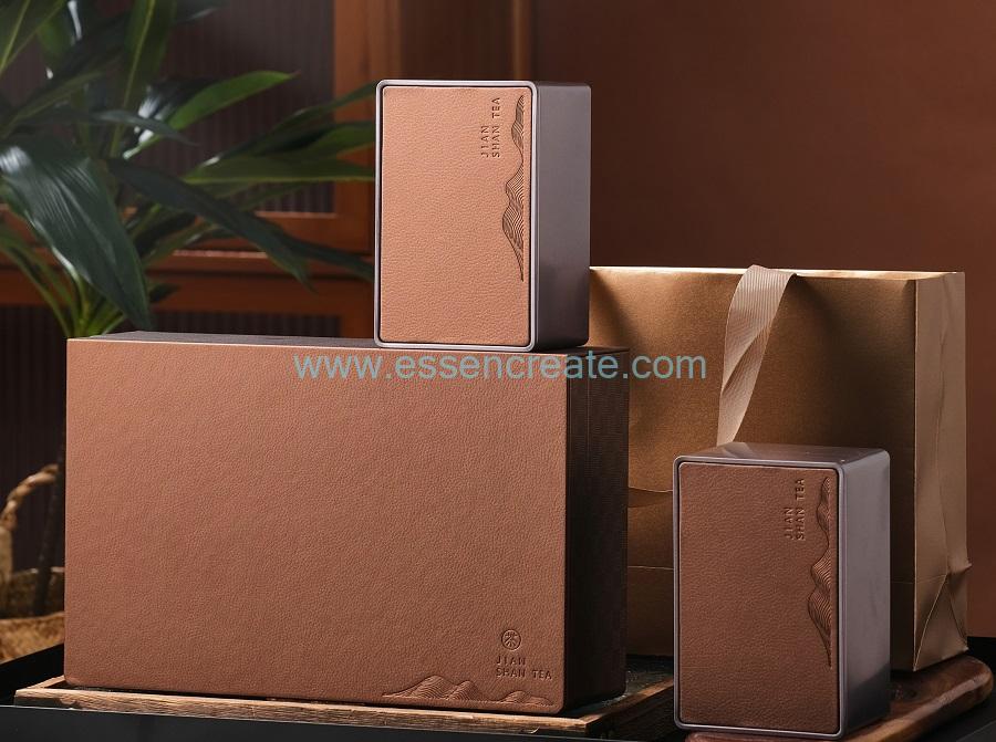 box with empty tea filter