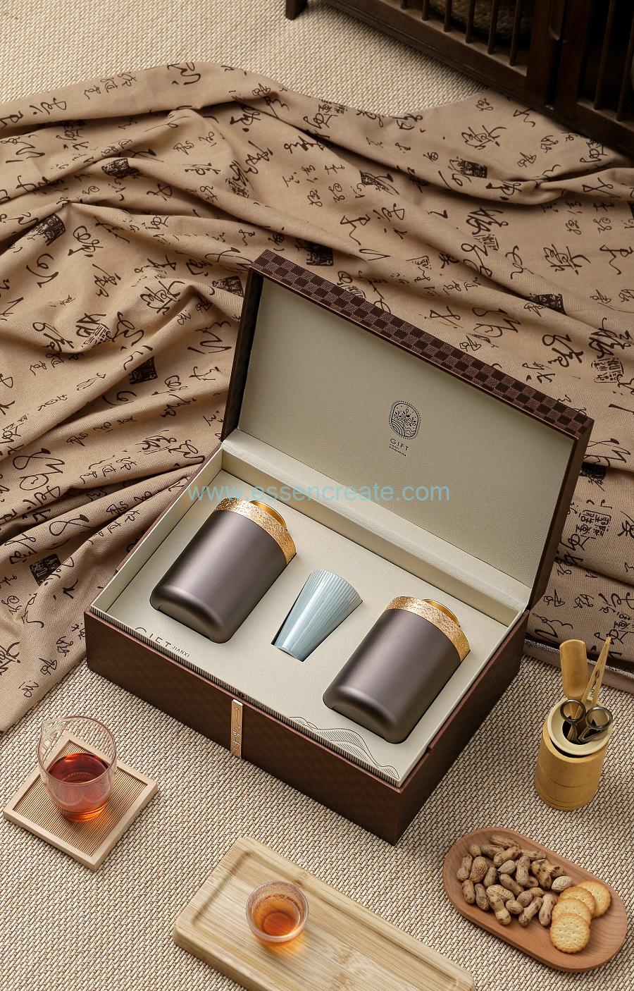 round tea box