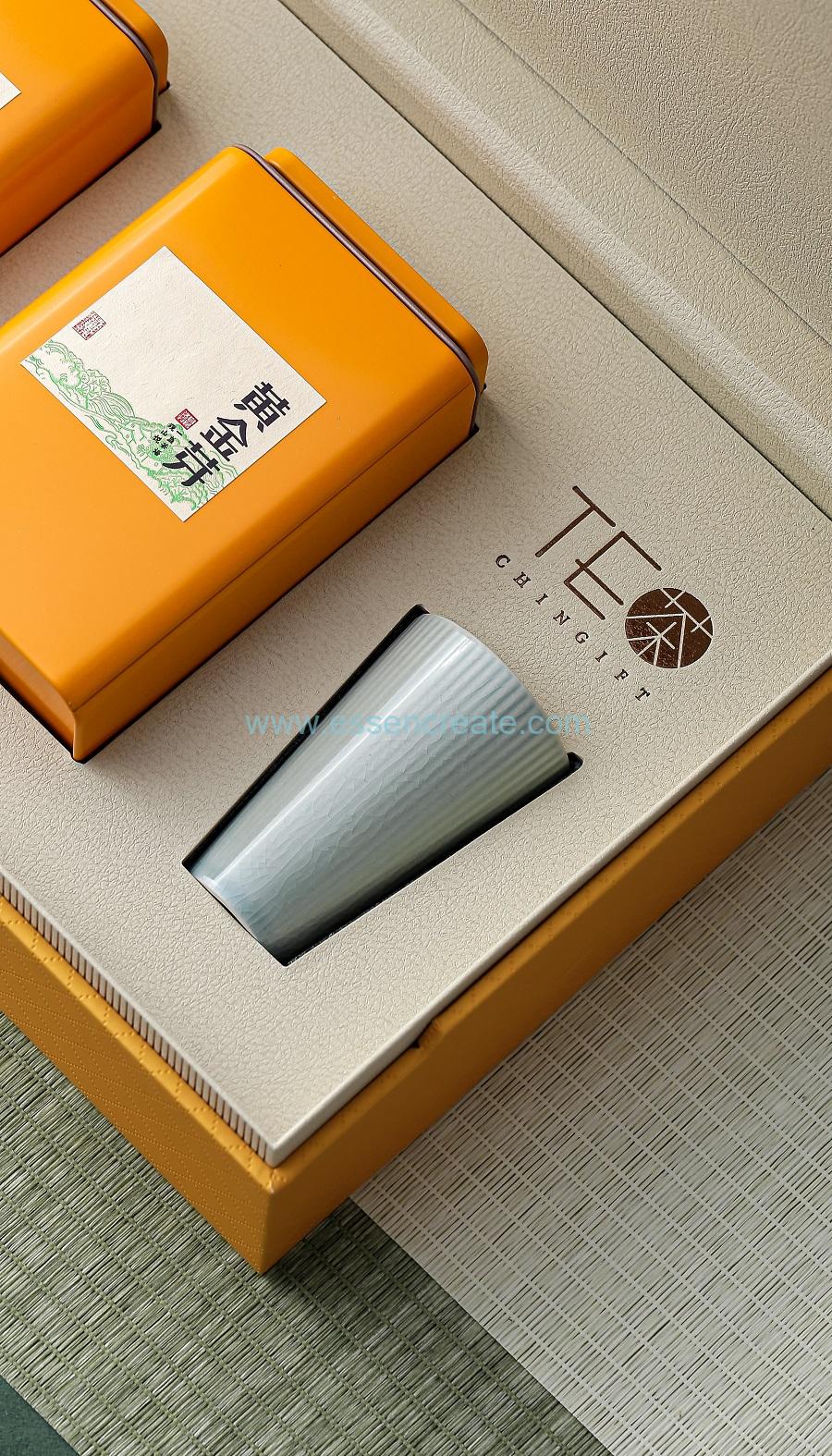 square metal box tea