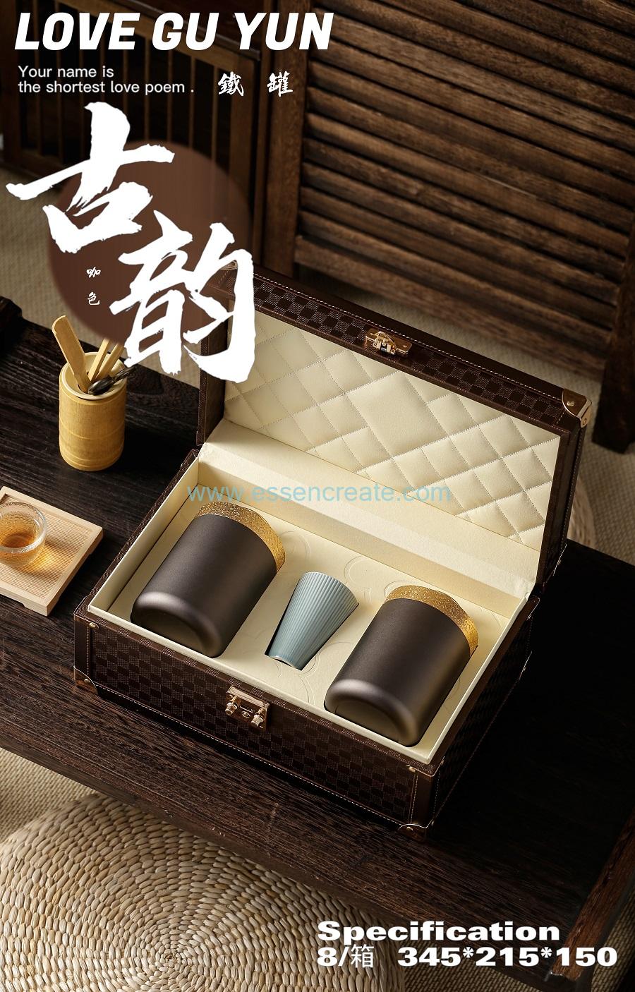 wholesale aluminum foil cylinder paper tea box/pap