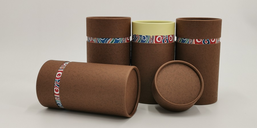 oem custom paper biodegratable tea can