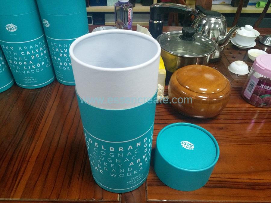 silver finish food grade paper can