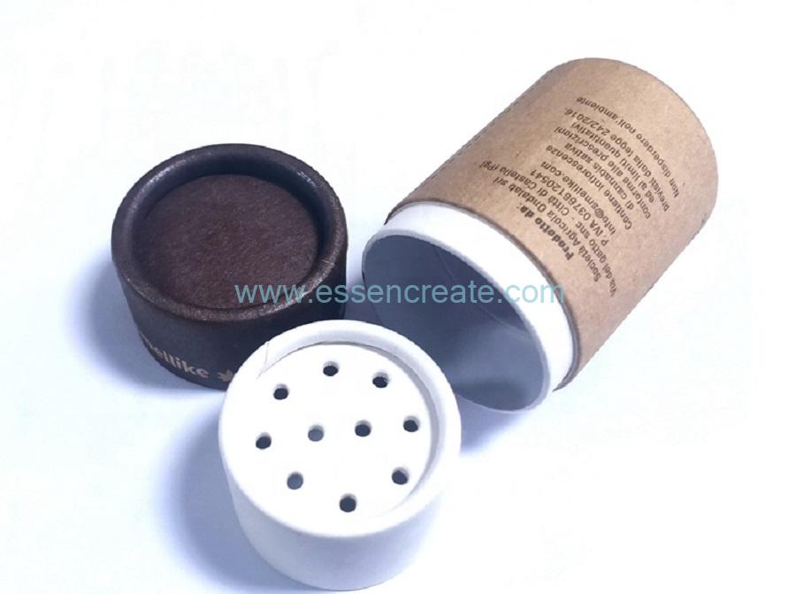 decorative round paper tube box christmas eve box