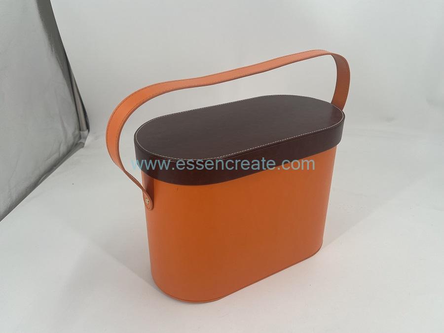 leather pillow box