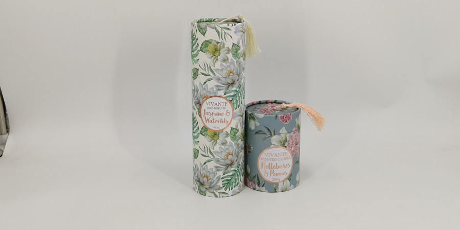 white tube candle box
