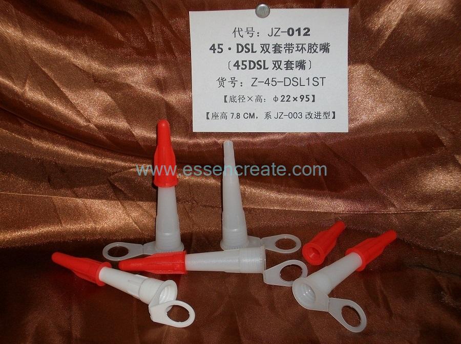 Hooded Lid Plastic Nozzles Sealant Cartridge Red Hat Glue Head