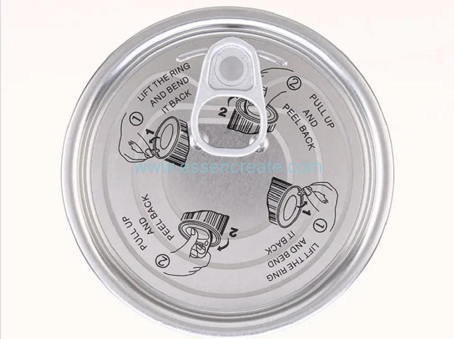 round shape tin box with easy open tin lid