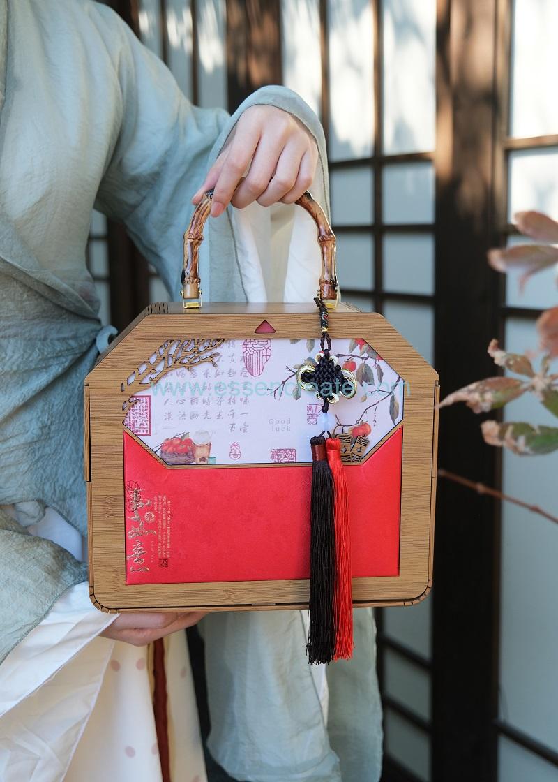 Wooden Tea Caddy with Logo