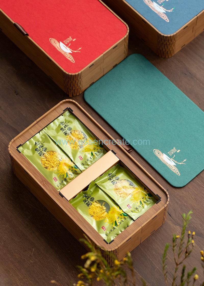 loose leaf tea box wooden