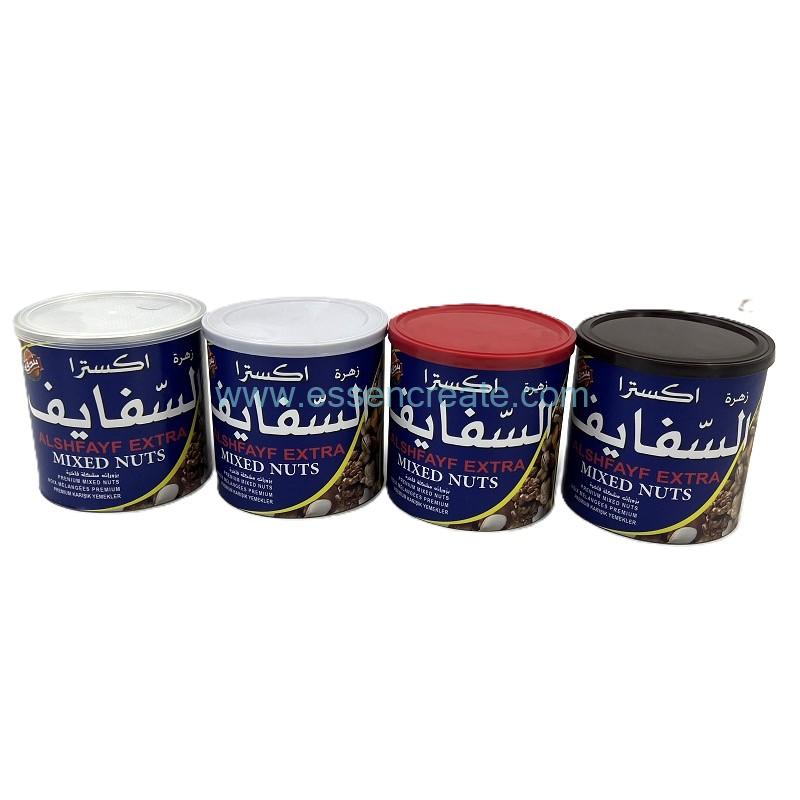Nuts paper cans 
