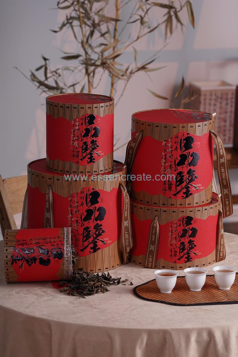 Exquisite hollow-carved wooden box tea packaging